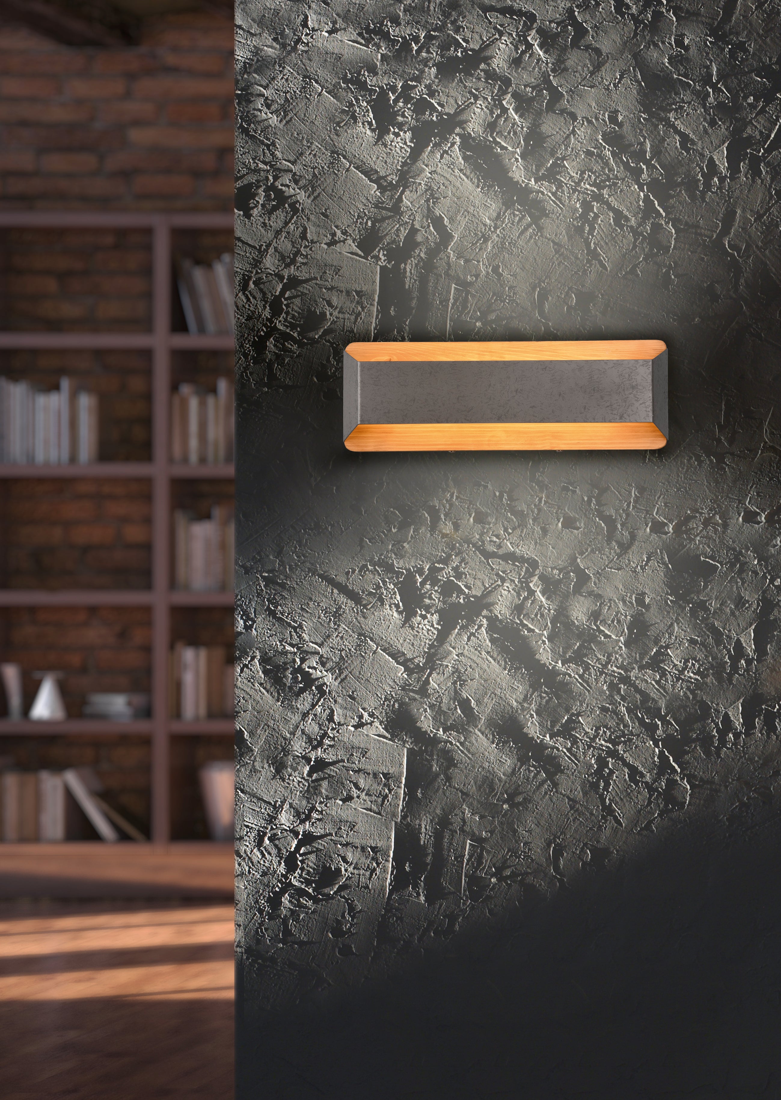 Applique da Interno a led in Metallo Nickel Anticato