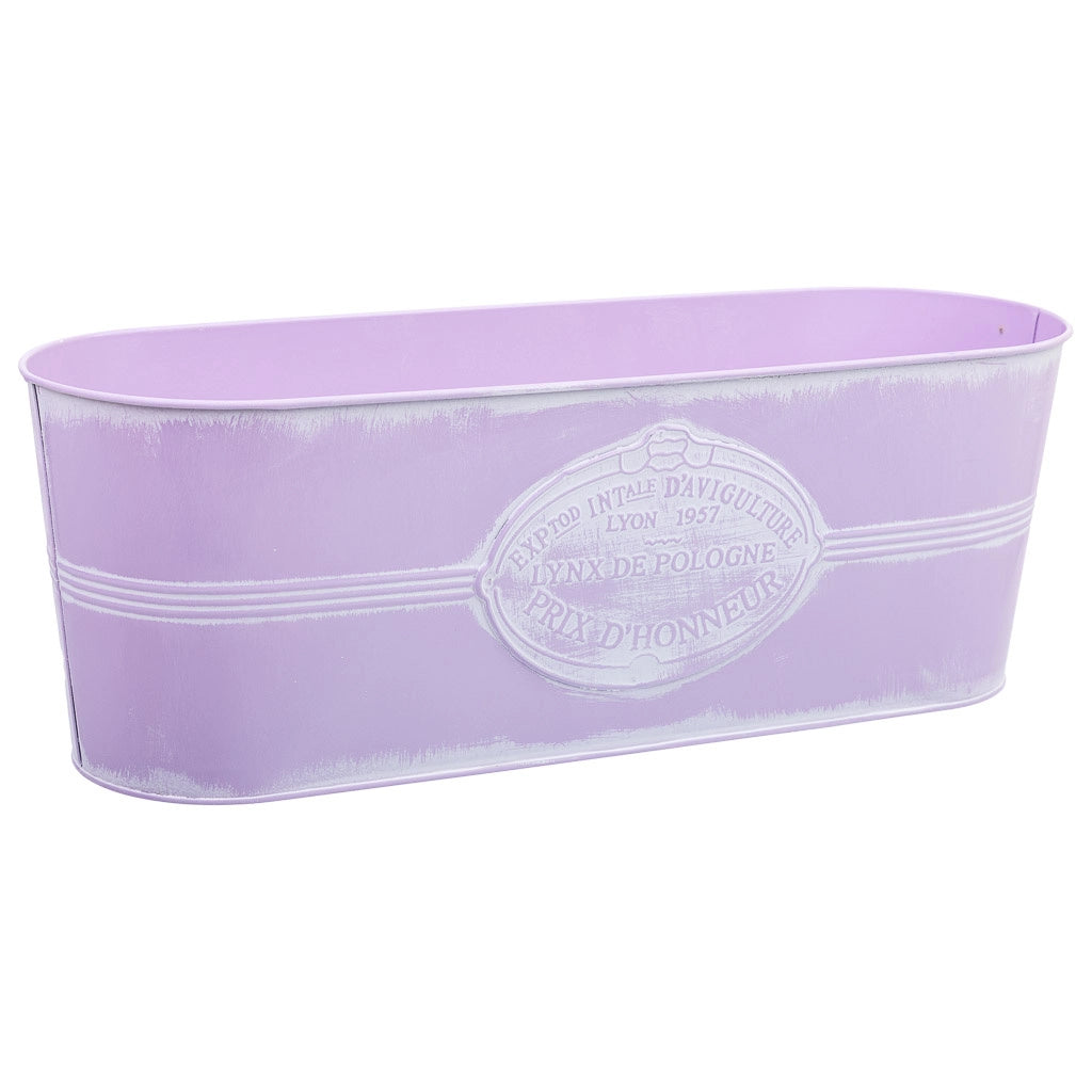 Bacinella in metallo rosa 41x14,5x14,2h cm B37,5x10,5