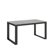 Tavolo allungabile 90x160/420 cm Tekno Evolution Cemento telaio Antracite