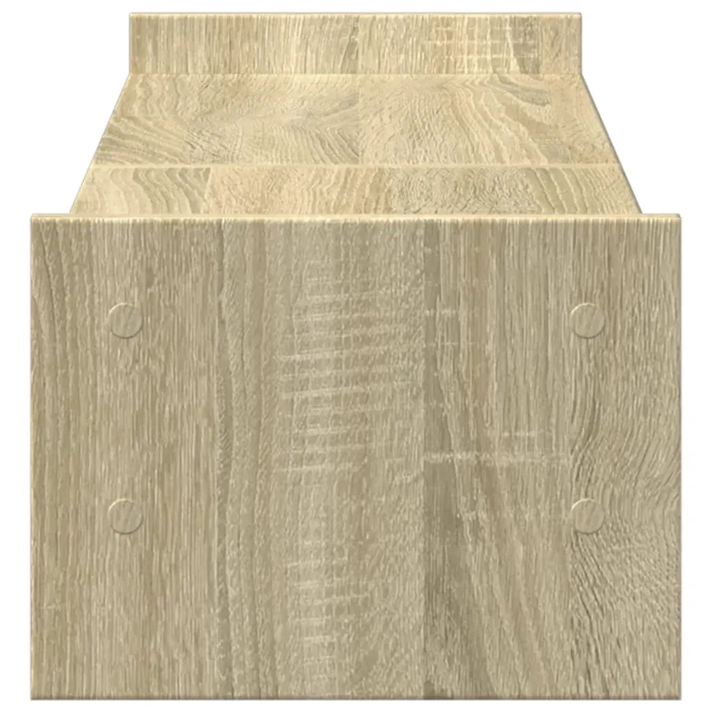 vidaXL Supporto Monitor Rovere Sonoma 100x27x20 cm Legno Multistrato