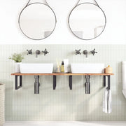 Piano da Bagno Non Trattato 120x50x2cm Legno Massello di Acacia 3279664
