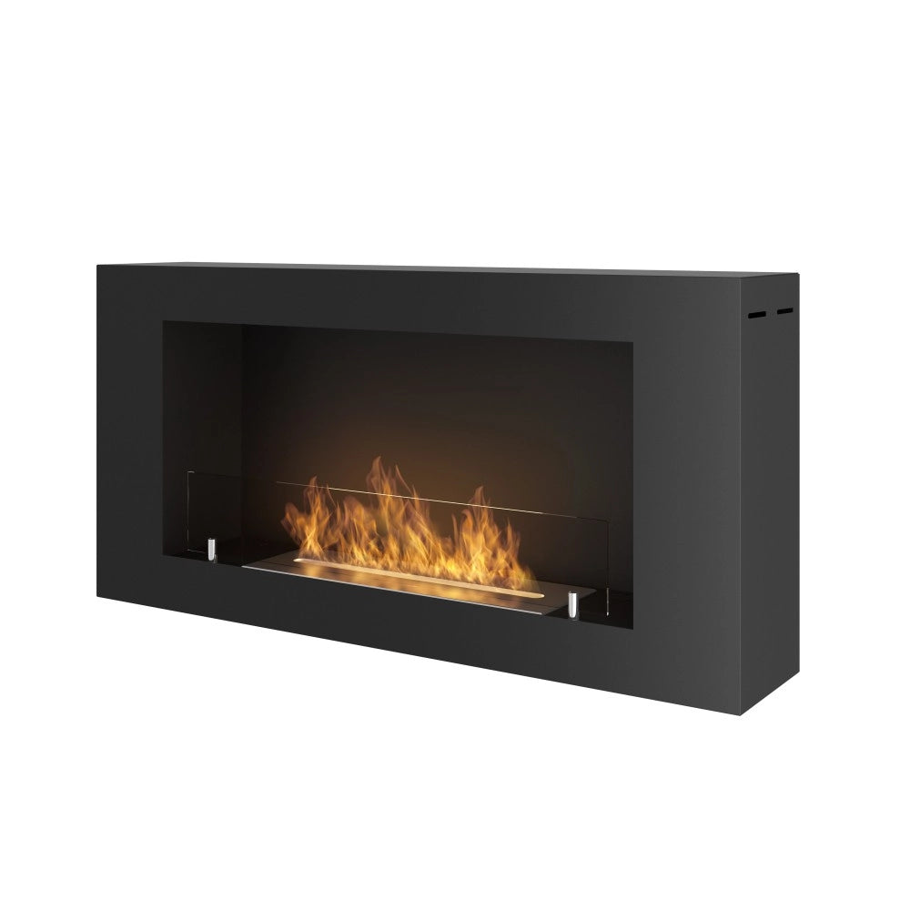 Caminetto a Bioetanolo BlackBox 910 SimpleFire da parete con Vetro
