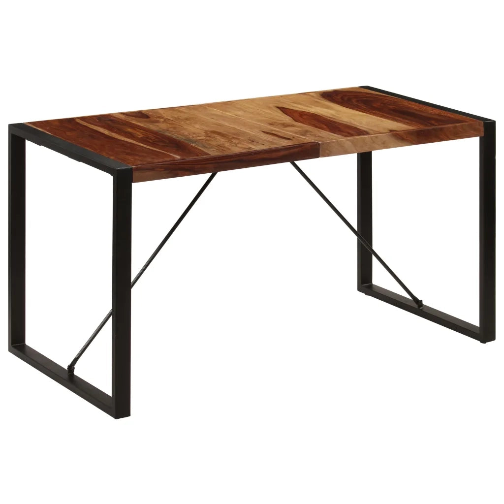 Tavolo da Pranzo 140x70x75 cm in Legno Massello di Acacia 247422
