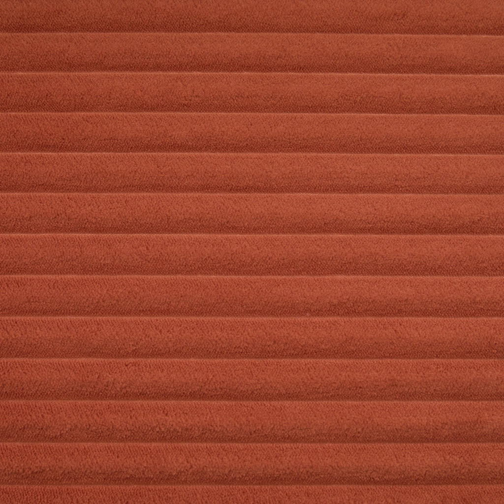 DIVANO MODULARE 2 POSTI a Pavimento 172x87x64 cm in Velluto a Coste Arancione