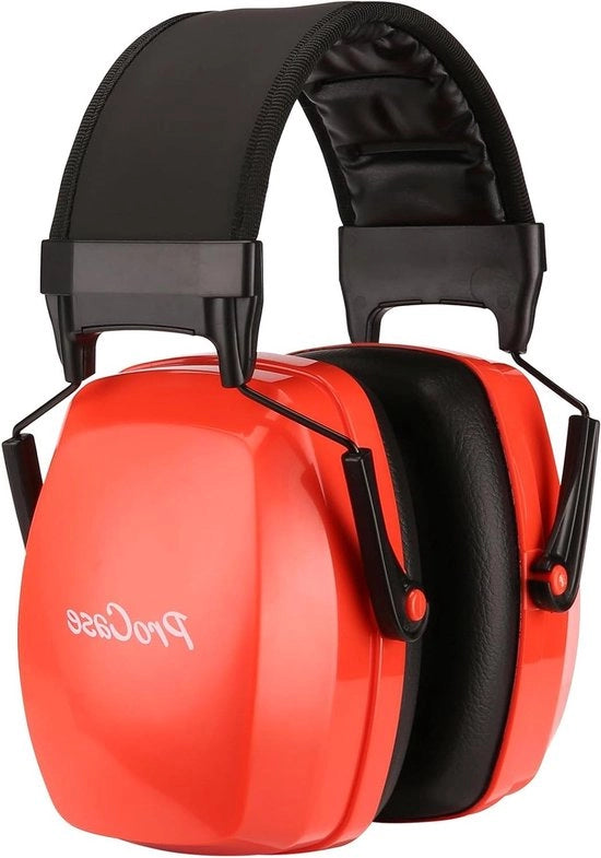 Orecchini da lavoro per adulti SNR 36dB Protezione uditiva professionale Casco per orecchie con compressione del rumore Orecchini con cintura regolabile per autismo Caccia Tiroggioco Fai da te Lavori di ProCase