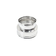 Raccordo inox mono parete f 180mm a doppia parete mf di 180 - de 230 mm