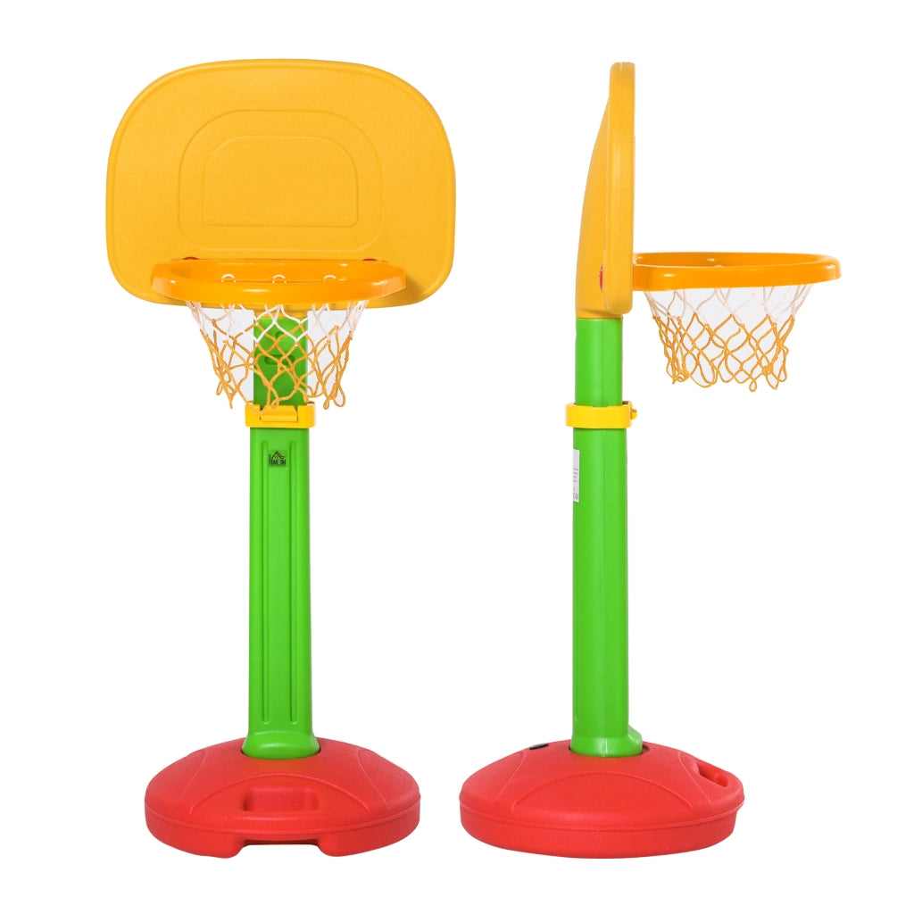 Canestro da Basket per Bambini con Altezza Regolabile ¨C zephmum ¨C 52.5x44x120-160 cm Multicolore