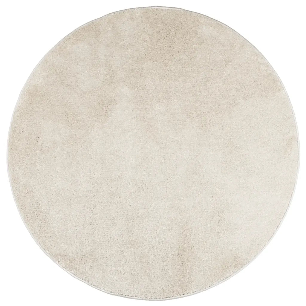 vidaXL Tappeto OVIEDO a Pelo Corto Beige Ø 160 cm