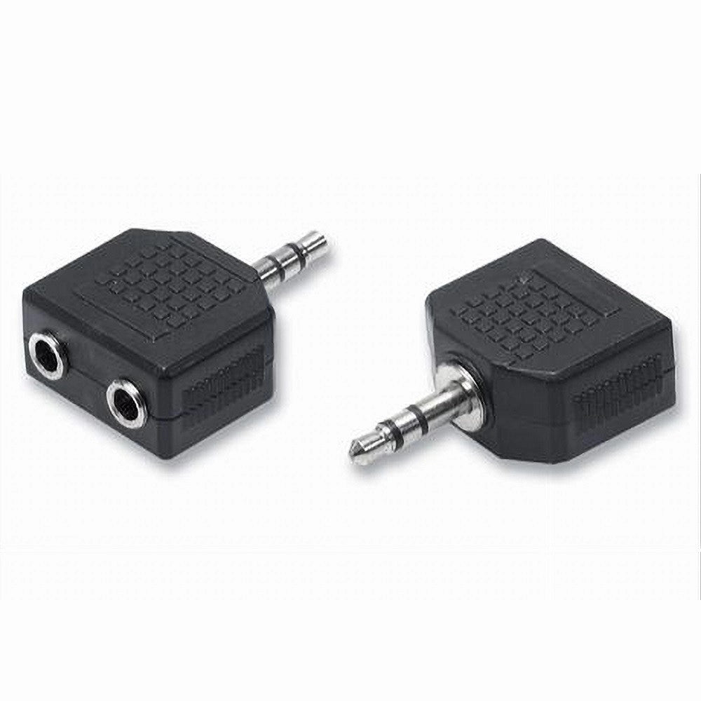 Trade Shop - Adattatore Connettore Cavo Jack 3.5 Audio Stereo Cuffie Ipod Mp3 Maxtech C-014 -