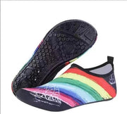 Scarpe per corso d'acqua in gomma con suola spessa - misura 3XL/(44-46) - altezza 28-29 cm - scarpe per nuoto sottili e respiranti - scarpe per immersioni - scarpe da tennis - scarpe da spiaggia e calze - per piedi nudi, yoga e calze amiche della pelle