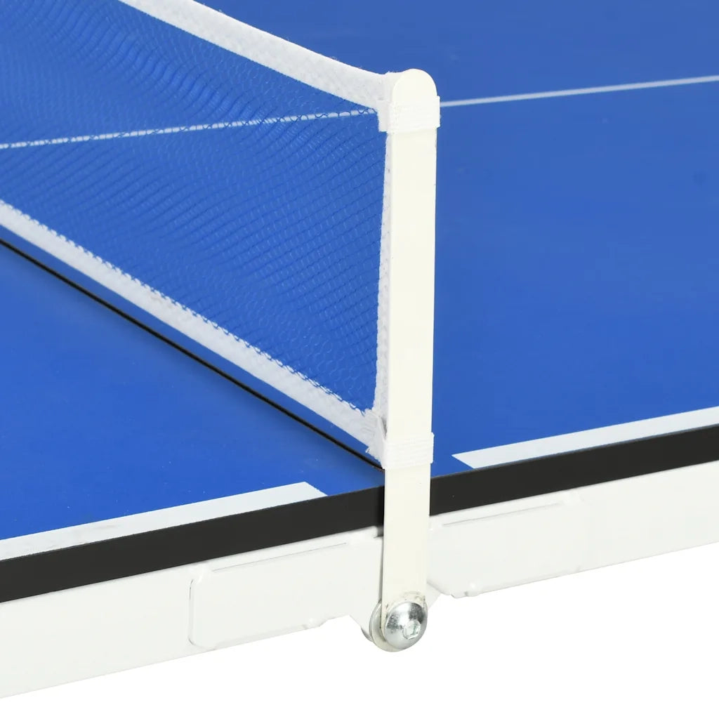 Tavolo da Ping Pong 5 Piedi con Rete 152x76x66 cm Blu 91946