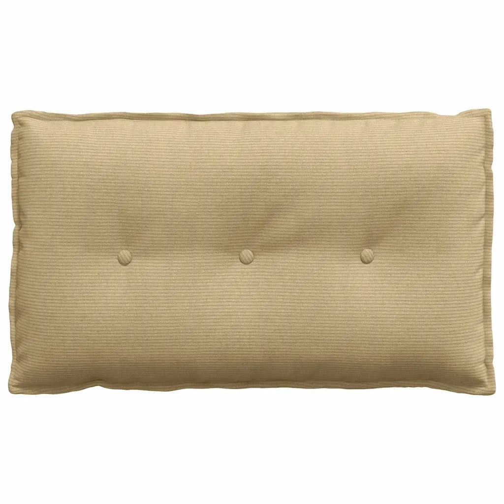 Cuscino per Schiena Grigio Verde 80 x 50 cm Tessuto in Cords