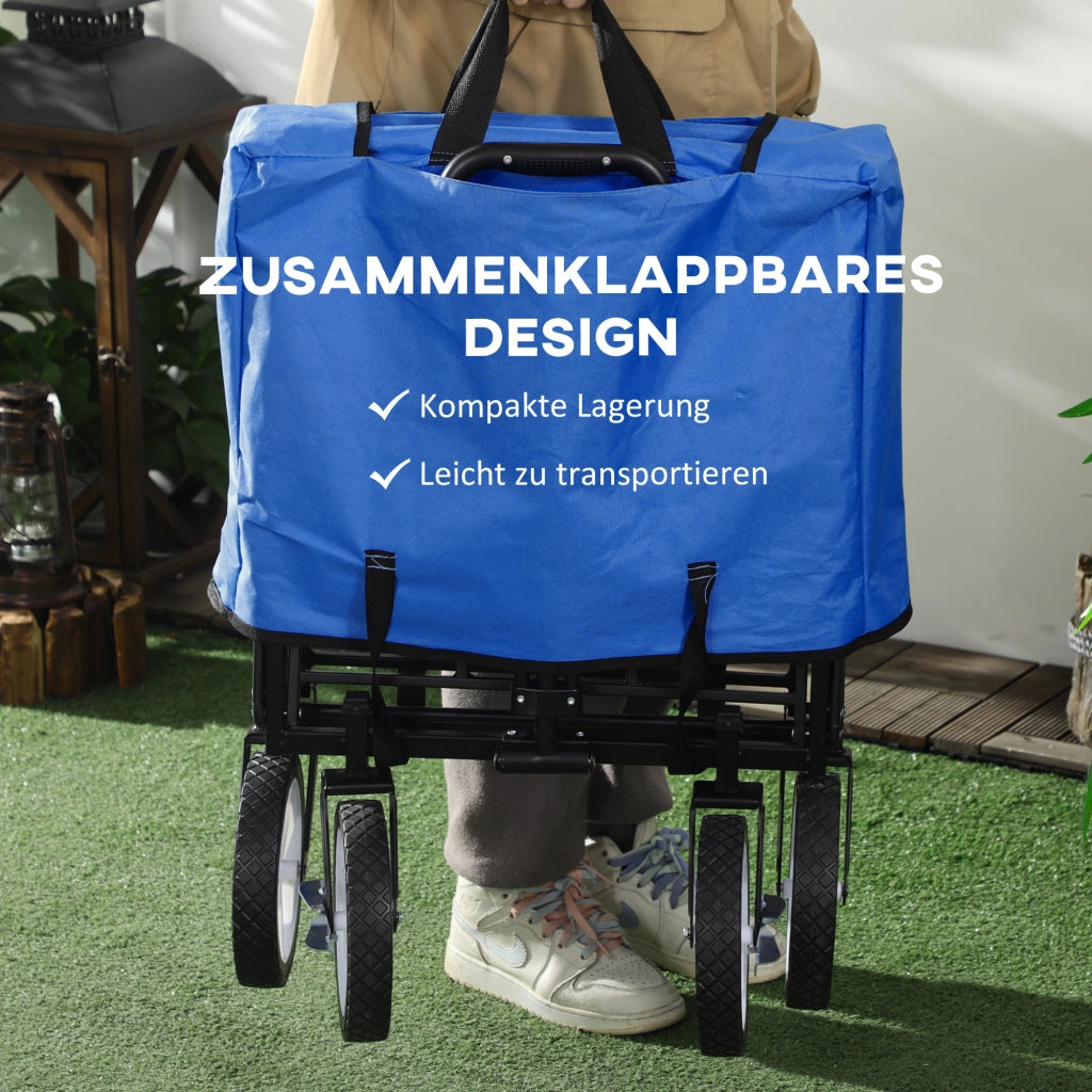 Carrello da giardino pieghevole ¨C zephmum ¨C 68 kg capacit¨¤ di carico