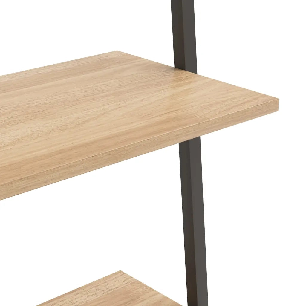 Scaffale Pendente 4 Livelli Marrone Chiaro e Nero 64x34x150,5cm CFW5536714