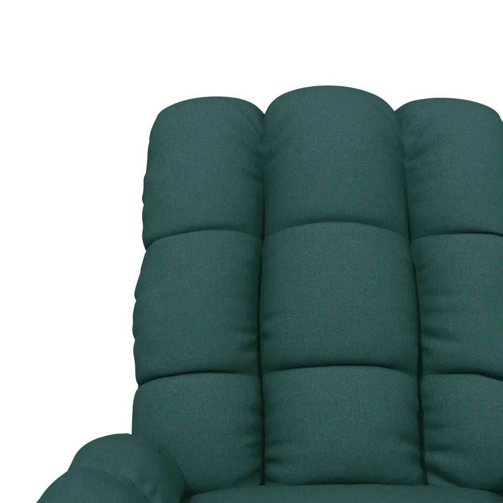 Poltrona Elettrica Massaggiante Verde Scuro in Tessuto cod mxl 31832