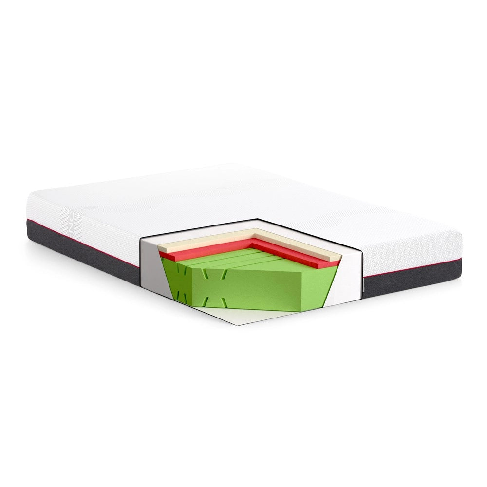 Materasso una piazza e mezza Olmio memory foam 120x190x25h tessuto antibatterico sfoderabile
