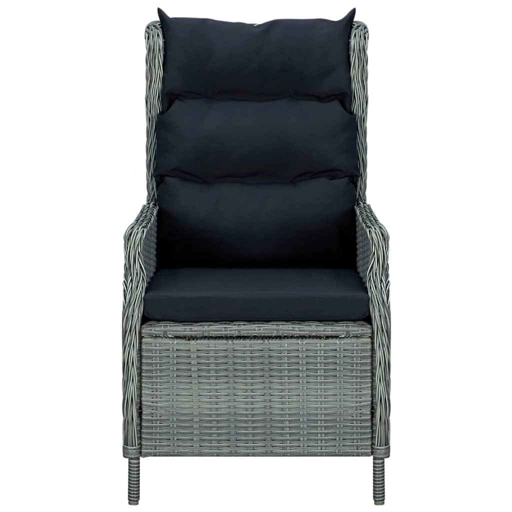 Set da pranzo 7 pezzi con cuscini resina intrecciata grigio chiaro 02_0014635