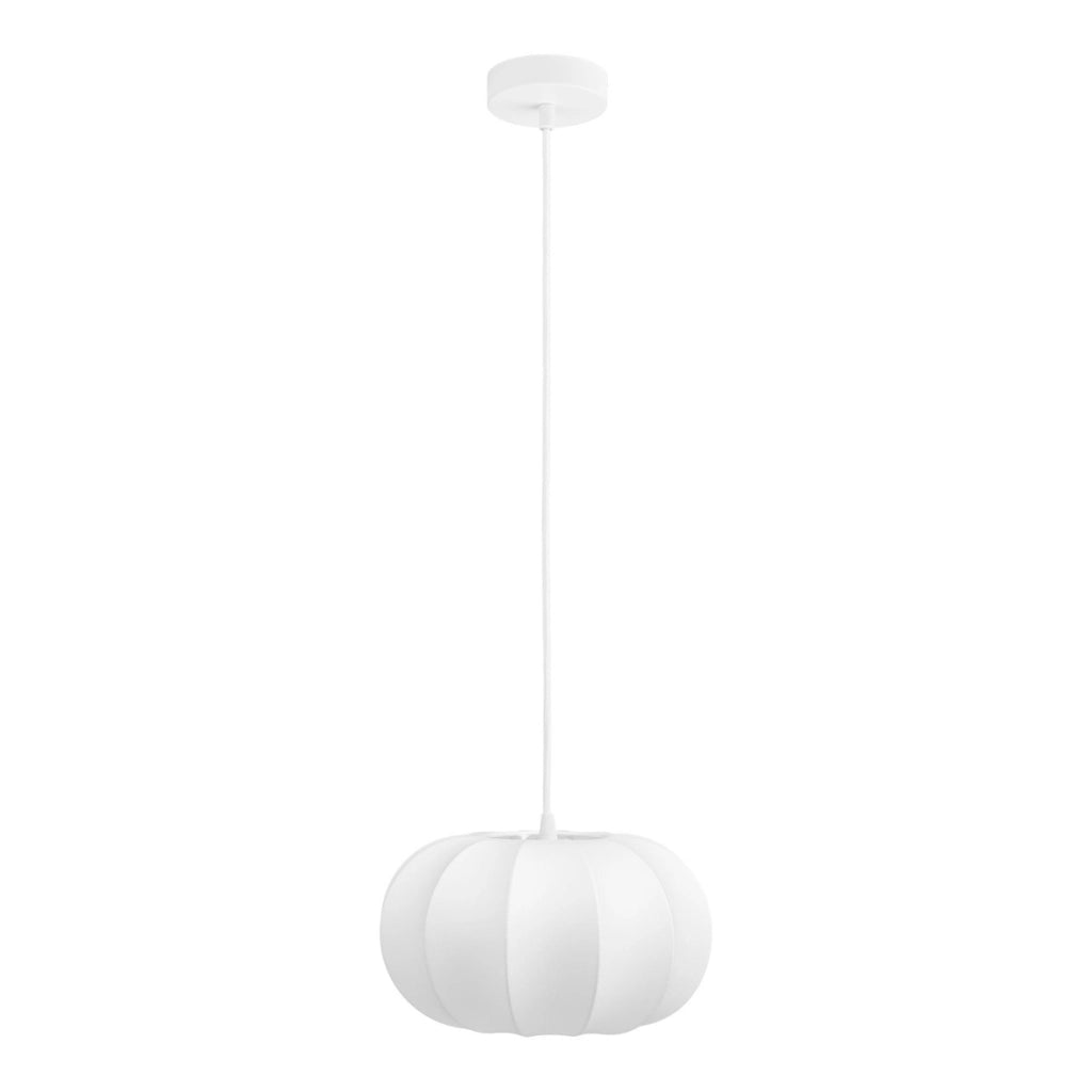 Lampada a Sospensione Coventry, Bianco, Seta, 28x28x15,5 cm
