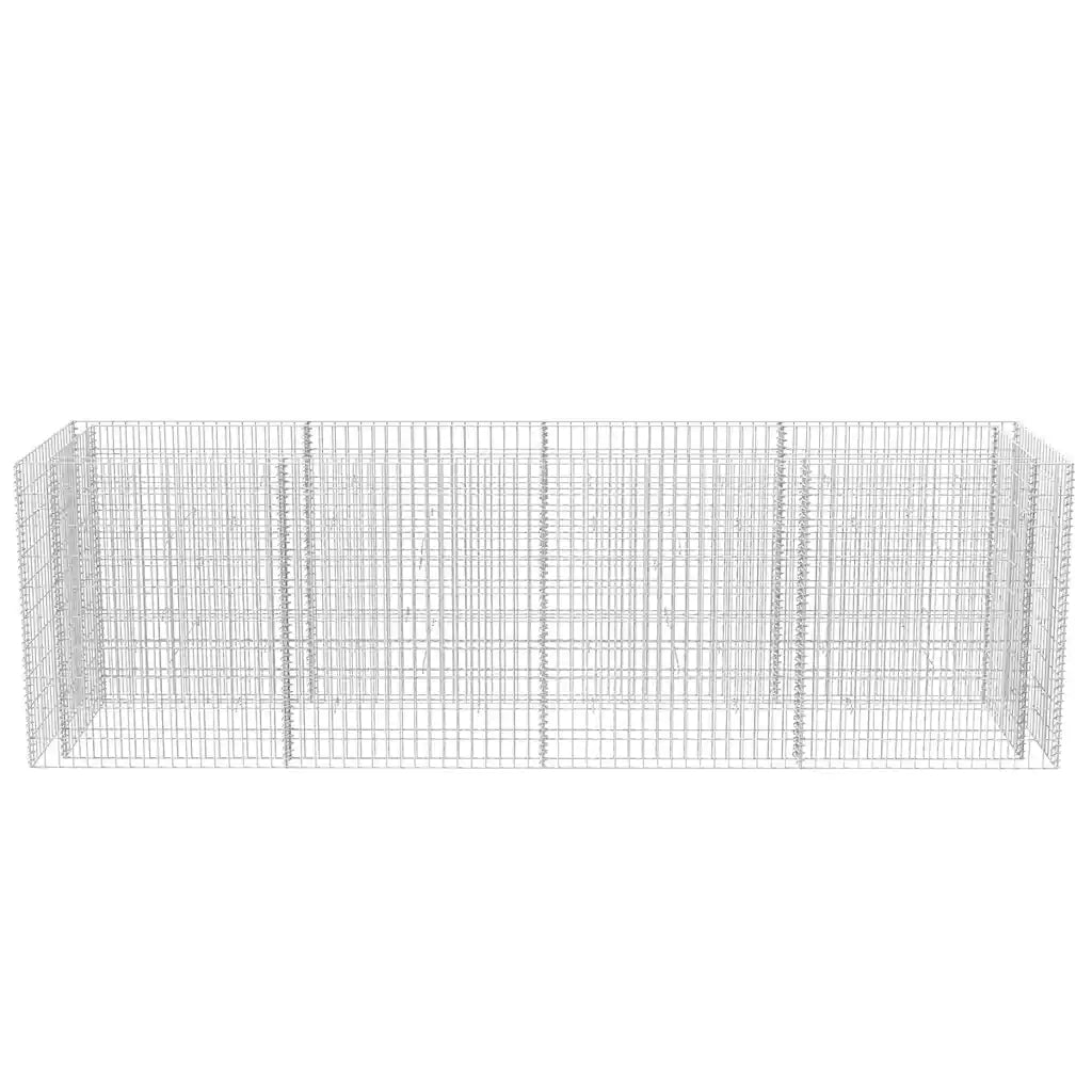 Gabbione Letto Rialzato da Giardino in Acciaio 360x90x100 cm 142553