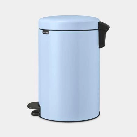Brabantia 202483 NewIcon Pattumiera a Pedale 12 L Acciaio Antiscivolo con Chiusura Ammortizzata colore Blu