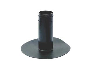 BOCCHETTONE DI SCARICO TONDO IN TPV NERO  ø mm.80