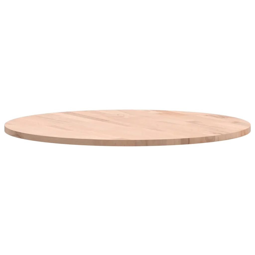 Piano per Tavolo Ø60x1,5 cm Rotondo in Legno Massello di Faggio 355909