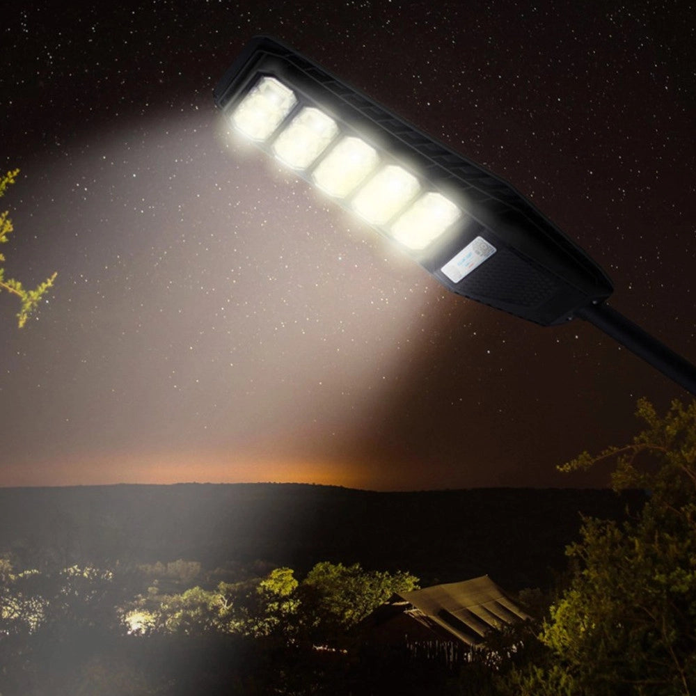Trade Shop - Lampione Stradale Luce Energia Solare Led 300watt Sensore Pir Staffa Telecomando -