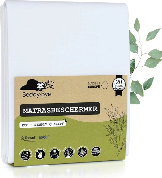 Protezione per materasso idrorepellente 70x140 cm - Tessuto di Tencel ecologico