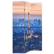 Divisorio Ambienti | Divider per stanze | Paravento Pieghevole 120x170 cm Stampa Parigi di Notte