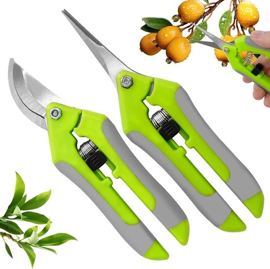 Due pezzi di sega per giardino con manico antiscivolo ergonomico occhiata professionale per rami, fiori, rose, frutta, piante, bonsai
