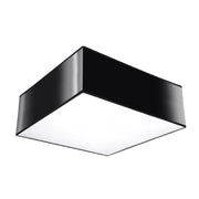 Plafoniera quadrata nera 25 cm Anubis Pure Lume E27
