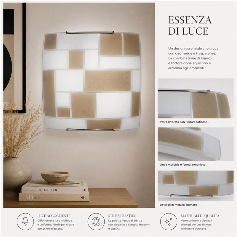 DORA LAMPADA PLAFONIERA 1 LAMPADINA E27 30 CM