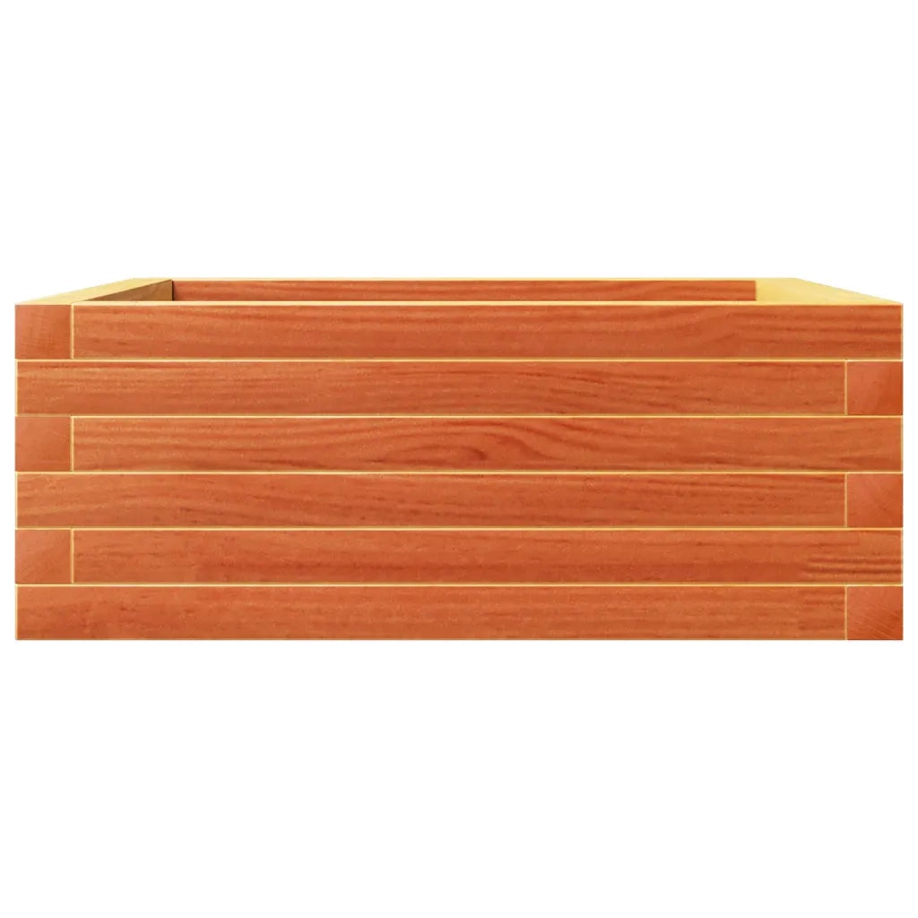 Fioriera Giardino Marrone Cera 60x60x23 cm Legno Massello Pino 847190