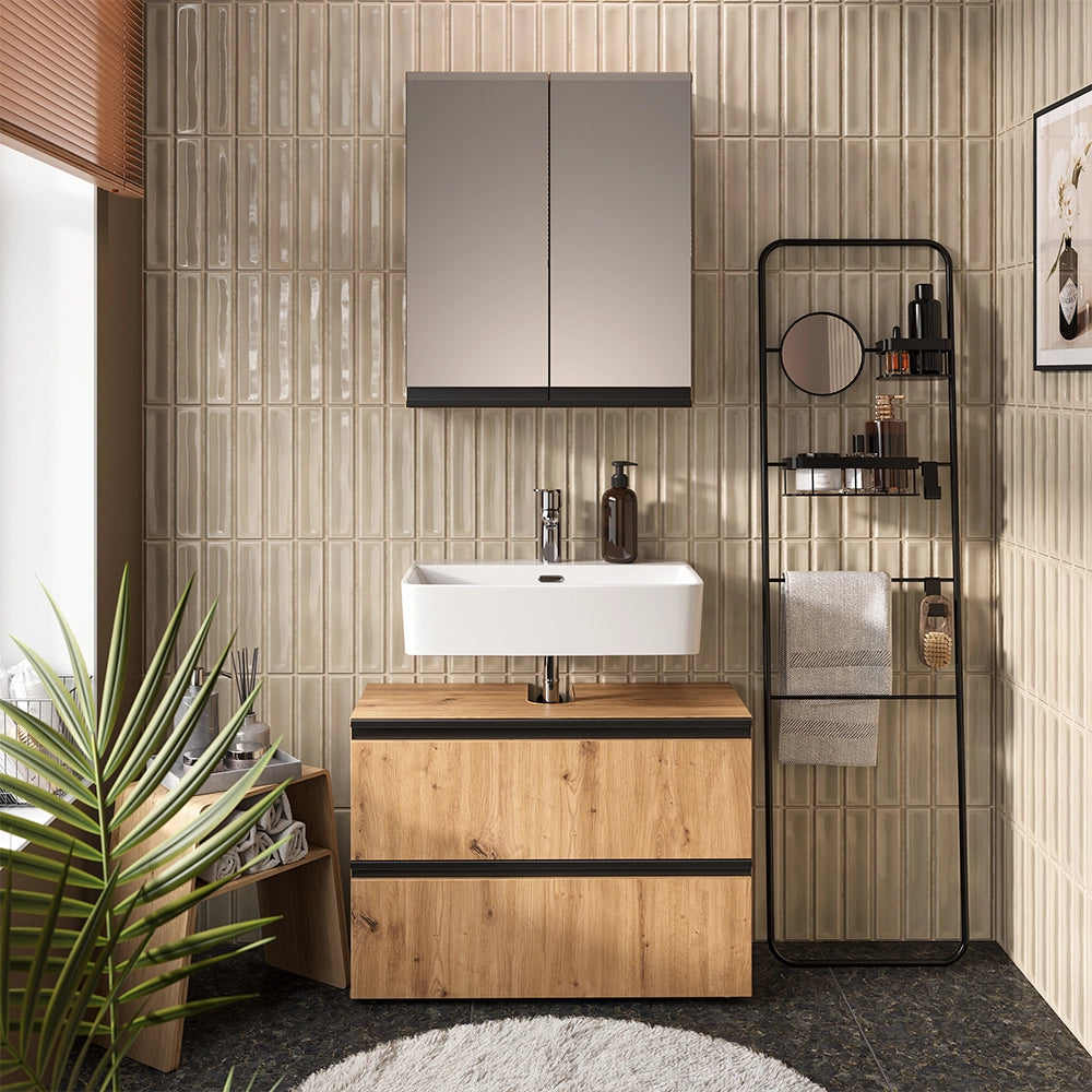Vicco Set di mobili da bagno Artigiano 2 parti
