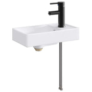 Lavabo da bagno Nero Opaco 40,5 x 22,5 x 11,5 cm Metallo