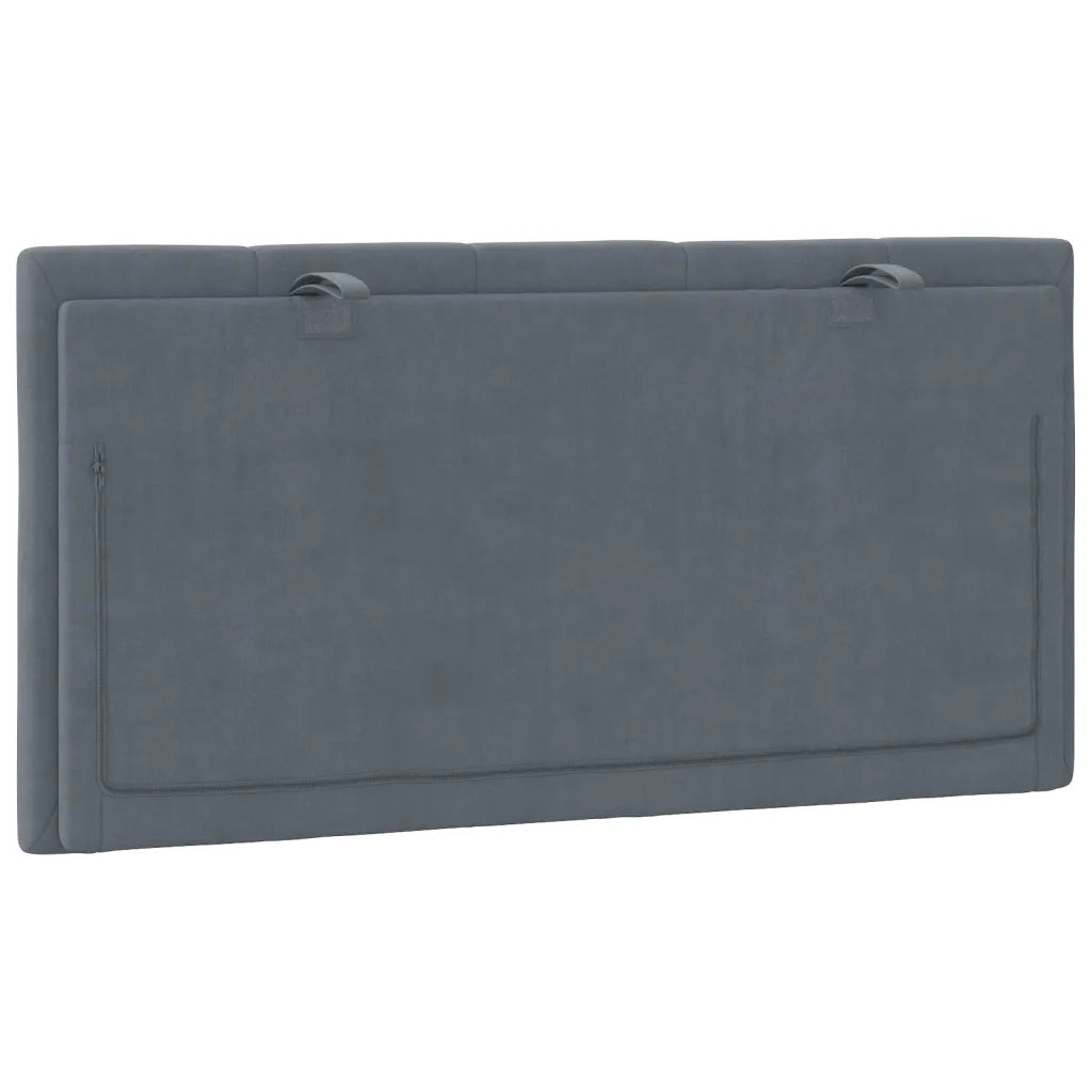 Cuscino testiera Hanko Grigio Scuro 100 cm Velluto 3207721