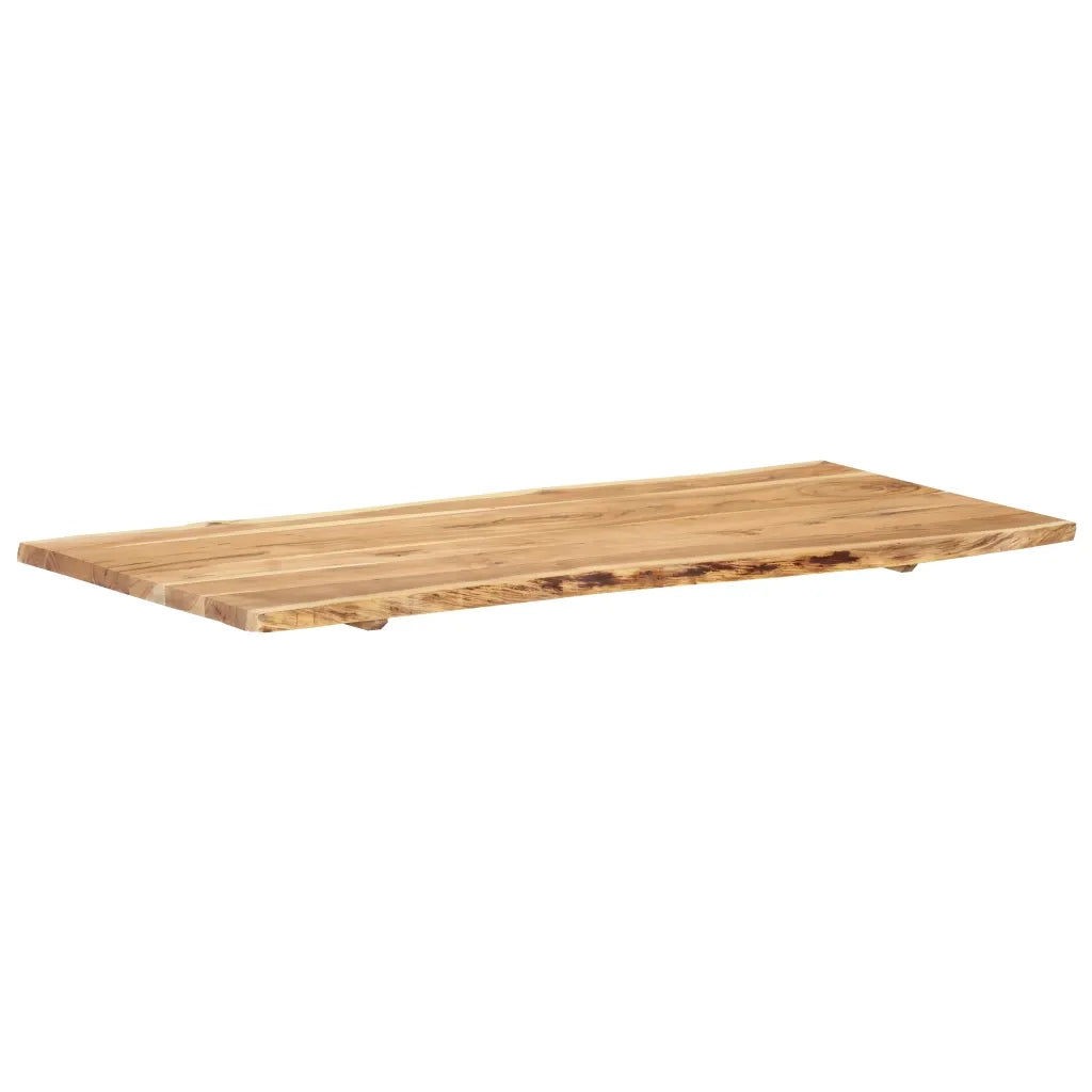 Piano del Tavolo | Superficie Tavolo | Piano Scrivania in Legno Massello di Acacia 118x(50-60)x2,5 cm