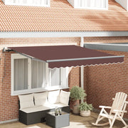 Tenda da Sole Retrattile Automatica Marrone 300x250 cm 3310203