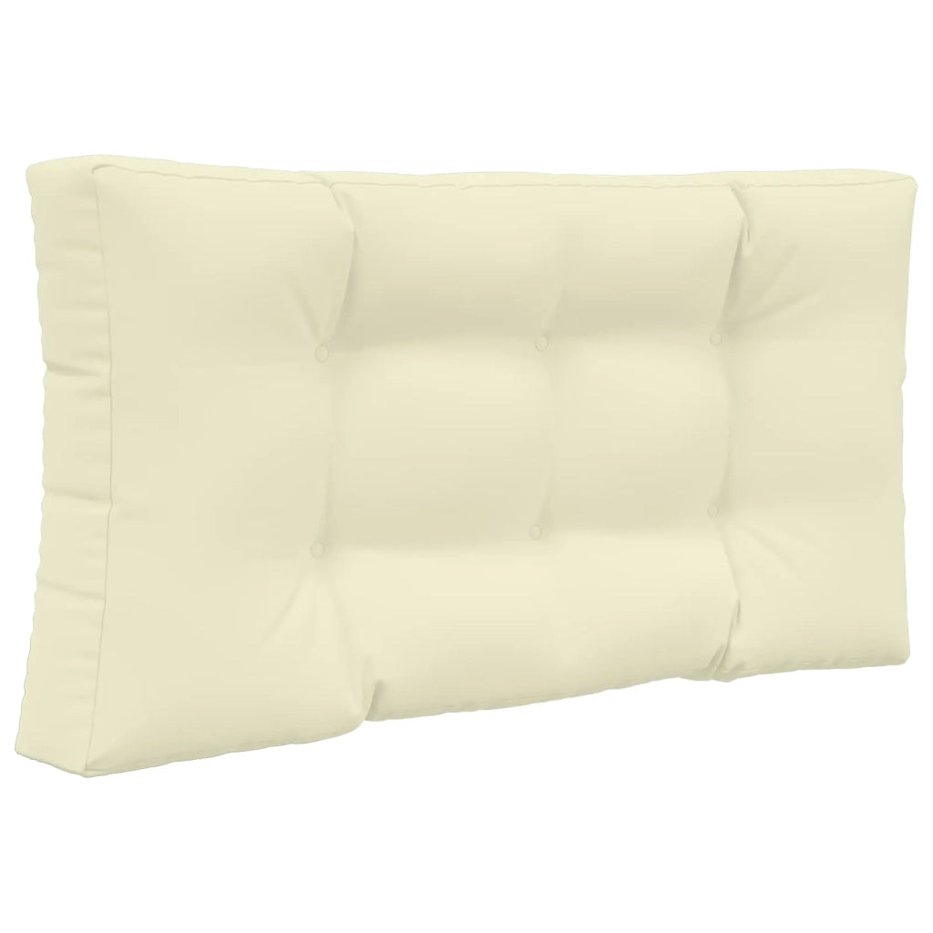 Cuscino per divano da esterno 3 pcs Crema Poliestere