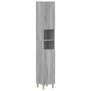 Armadio da Bagno con Ripiano Aperto ARNHEM Sonoma grigio 896601