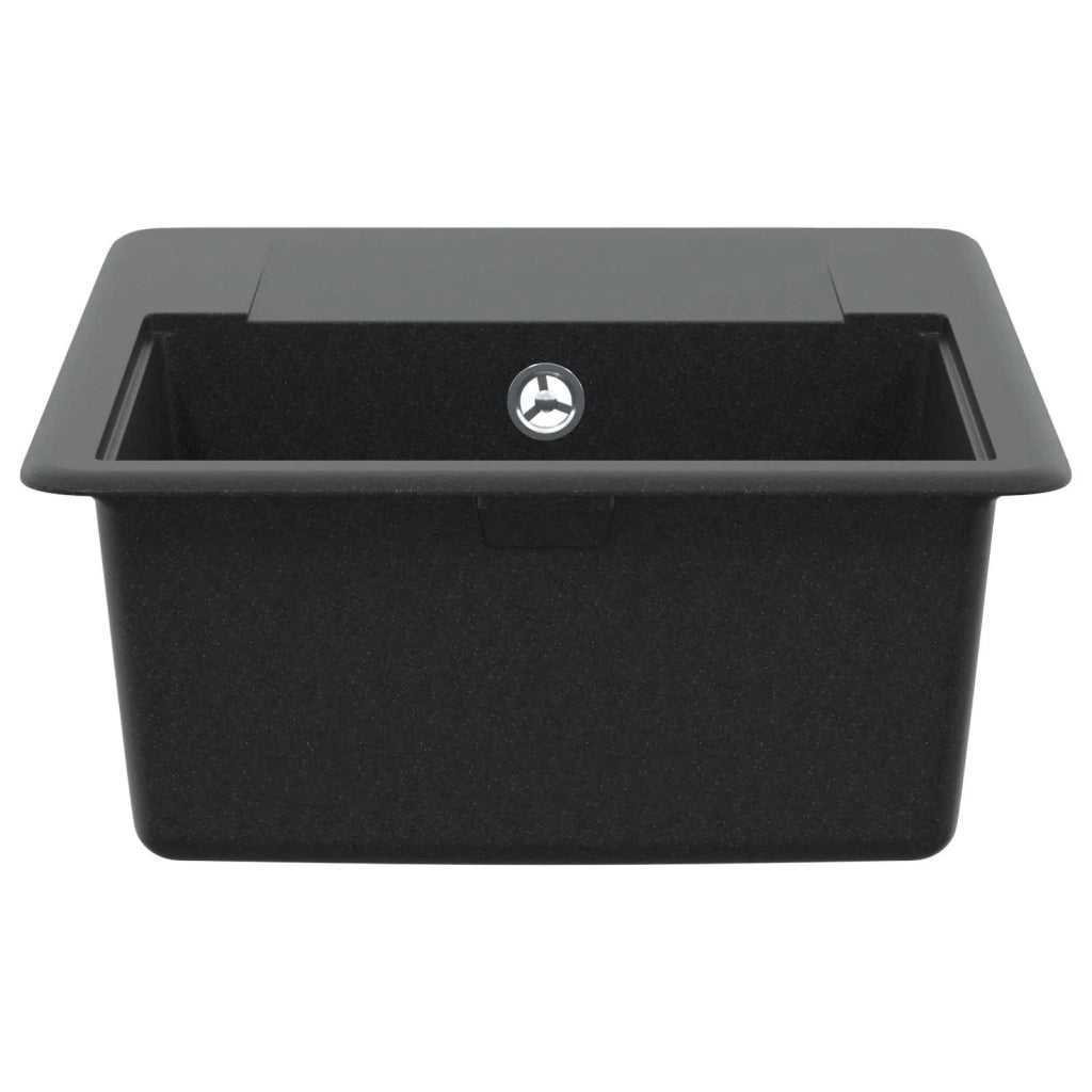 Lavello Nero 560 x 460 mm 80% Quarzo e 20% Resina