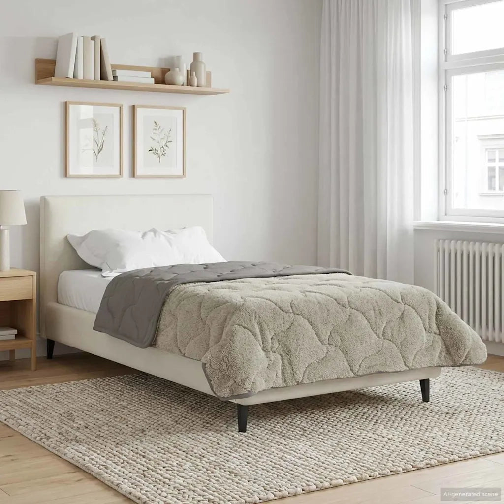 Duvet Invernale Trapuntato Grigio chiaro 140 x 220 cm