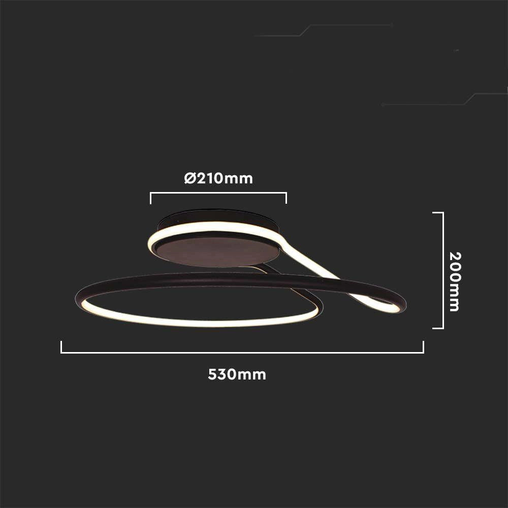 Plafoniera LED V-TAC VT-7762 nera 53cm 54W 4000K dim.