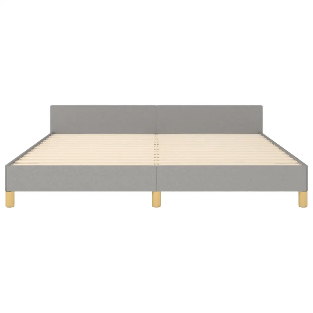 Giroletto senza Materasso Grigio Chiaro 180x200 cm Tessuto