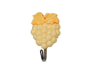 GANCI ADESIVI PLASTICA FRUTTA UVA- - mm.50x80h., in blister da pz.2 - 1 blister XTRA