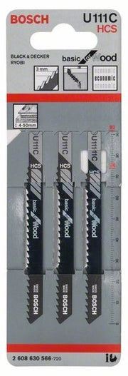 2608630566 - Set 3 lame per seghetto alternativo U 111 C Basic for Wood