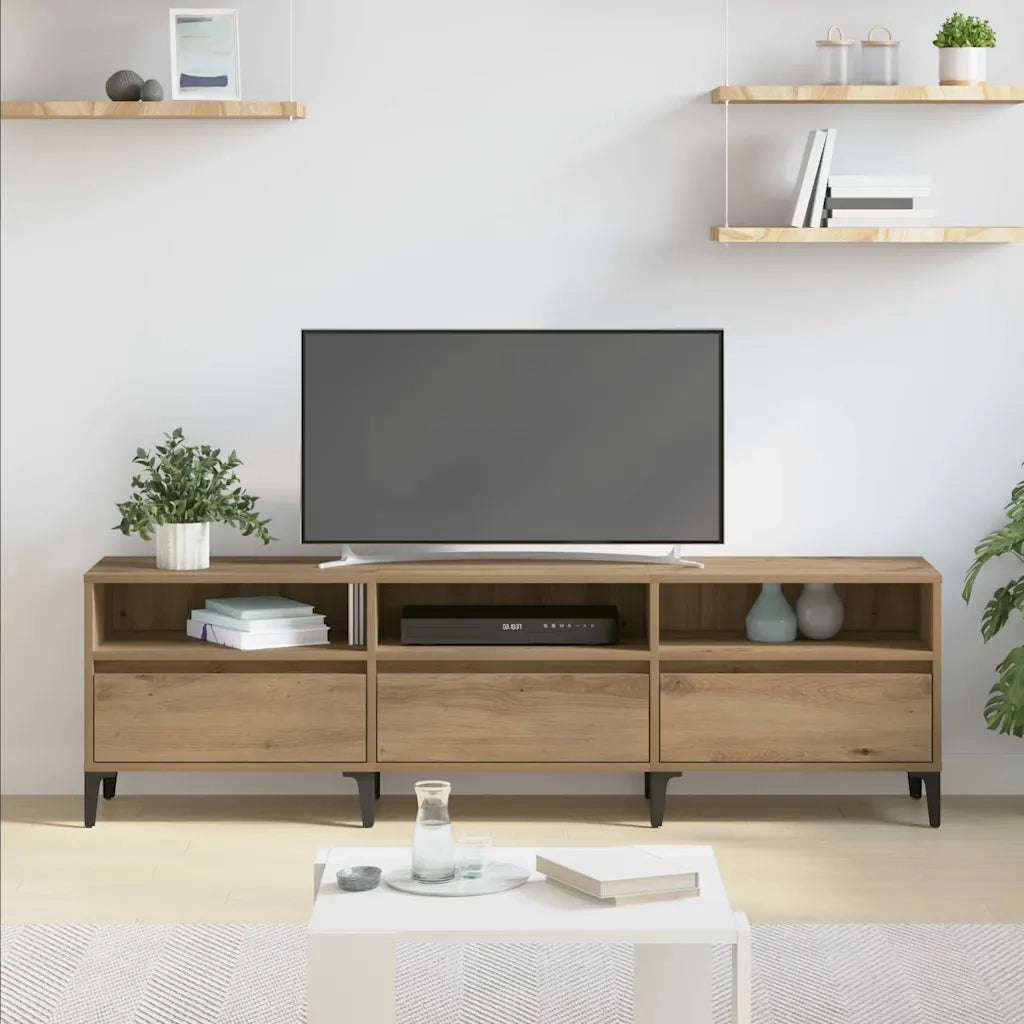 vidaXL Mobile TV rovere artigianale 150 x 30 x 44.5 cm