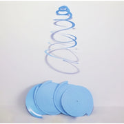 Trade Shop - Set 6 Pezzi Appendini Azzurro 6 Spirali Carta Decorazioni Compleanni -