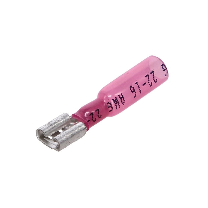 TERMINALE FEMMINA TERMO ROSSO 100PZ