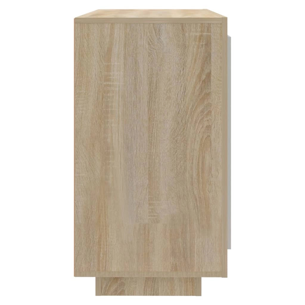Buffet credenza cassettiera armadio mobile contenitore organizer cucina soggiorno rovere Sonoma 80 x 40 x 75 cm legno ingegnerizzato marrone 02_0031722